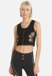 Puma Run Frida Kahlo Crop Tank - Black