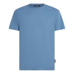 Monogram Linen Blend T-Shirt -cornet Blue