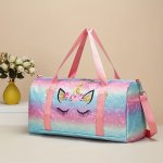Print Oxford Fabric Travel Bag Large Capacity Duffel With Shoulder Strap Gym Sports Outdoor Crossbody Carry-on Bag