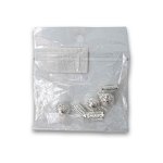 Fashion Hair Dreadlock Beads Silver Jewel 3 Pack