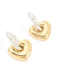 Waterproof Mixed Metal Plated Stainless Steel Tapered MINI Huggie Earrings 2-PACK
