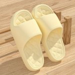 Simple Solid Color Slides Casual Open Toe Soft Sole Shoes Comfortable Indoor Home Bathroom Slides