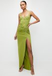 Fitted Evening Dress - Light Green