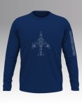 Raf Hawker Hunter Blueprint Long Sleeve T