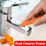 Miracle Limescale & Rust Eraser - Safe Rubber Cleaning Tool For Bathroom Glass Kitchen Pots Effortless Household Cleaner