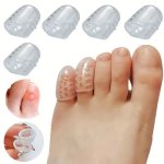 Silicone Toe Protectors For Shoes - 4PCS Set Anti-friction Breathable Plastic Toe Guards For Boots And Footwear