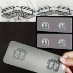 2PCS Easy-install No-drill Wall Shelf Brackets - Transparent Durable & Seamless For Home And Office Organization