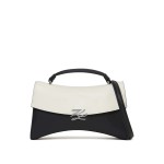 K autograph Twist Color-block Crossbody Bag -black white