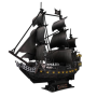 3D Puzzle Of Queen Anne's Revenge - Blackbeard's Ship - 293 Pieces