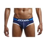 Jockmail Navy And Sky-blue Briefs