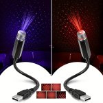 1PC Star Projector Night Light USB Car Roof Atmosphere Lights Portable Adjustable Romantic Interior Car Lights Portable USB Nigh