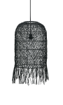 Okavango Rattan Pendant Light Natural Or Black - Large Black