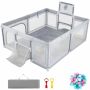 Baby Playpen Safety Barrier Kids Playmats & Cot Toys And Football Net