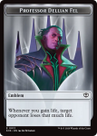 Professor Dellian Fel Pest 0008 Double-sided Token Secrets Of Strixhaven Tokens - Damaged Foil