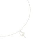 Sterling Silver Heart & Key Pendant Necklace
