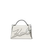 K signature Small Studded Crossbody -off White