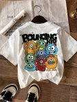 Graphic Print T-Shirt Short Sleeve Crew Neck Casual Top For Summer & Spring Women's Clothing