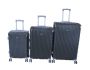 Premium Abs Hard Shell Spinner Luggage Set With Tsa Locks BLACK-3 Piece Set