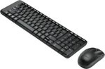 Logitech MK220 Wireless Keyboard & Mouse Combo MINI Qwerty USB Rf Receiver – New