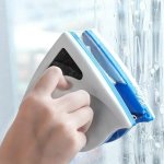 1PC Premium Double-sided Magnetic Glass Cleaner - Durable Multi-functional Window Wiper For High Buildings & Outdoor Use Magneti