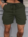 Fashionable Men's Summer Drawstring Casual Sports Loose Cargo Shorts Suitable For Outdoor Sports Comfortable And Versatile
