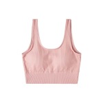 Ribbed Seamless Bra Assorted - Large Dusty Pink