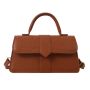 Stylish Crocodile-patterned Cross-body Bag - Brown