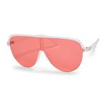 Clear Shield Pink Tint Sunglasses