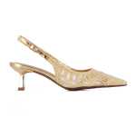 Hazel Mid Stiletto Pump -gold