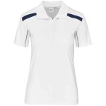 Ladies United Golf Shirt White Navy