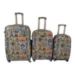 SMTE-3 Piece Luggage Set PARIS-F20 With Keychain