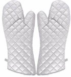 2PC Heat Resistant Oven Gloves With Teflon Coating 37CM X 15.6CM Cotton Glove Kitchen Tool Set