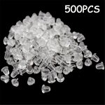 500PCS Transparent Silicone Earring Backs - Safety Ear Stud Plugs For Diy Jewelry Making & Crafting Accessories
