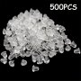 500pcs Transparent Silicone Earring Backs - Safety Ear Stud Plugs For DIY Jewelry Making & Crafting Accessories