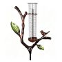 Bird Shaped Rain Gauge Transparent Measuring Tube Outdoor For Garden
