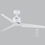 White Metal And Abs Remote Control With 3 Speed Control Fan