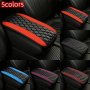 1PC Sponge And Pu Leather Armrest Pad Cover Center Console Mat Car Accessories