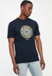 Ben Sherman Ska Check Short Sleeve Target Tee - Navy