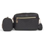 Black Patterned Box Bag