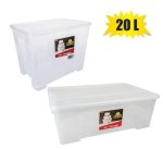 Storage Box Clear Alpha 20L 38X26X29CM