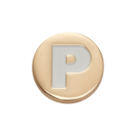 Goldair Gold Letter P Jibbitz - Multi Osfa