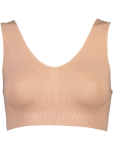 Seamless Nude Crop Bra - XL Nude