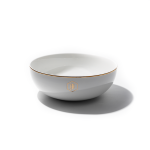 - Gold Rimmed Salad Bowl