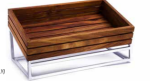 Wood Display Stand Steel Infiniti - 500X300 Slanted