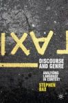 Discourse And Genre - Using Language In Context Hardcover