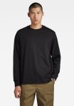 G-star Raw Essential Loose R T Long Sleeve Signe Jersey O - Dk Black
