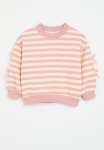 PoP Candy Bow D Cor Striped Sweat Top - Pink & White
