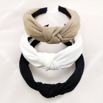 3PCS SET Elegant Knotted Head Band Fabric Non Slip Head Wear Trendy Hair Accessories For Women And Daily Uses Daily Wear
