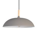 Dune Dome Pendant Light - White Black Grey - Grey