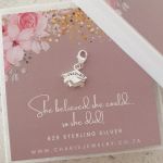 C451 - 925 Sterling Silver Graduate Graduation Dangle Charm